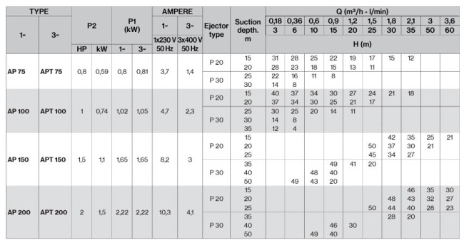 Hidrofor  AP 100-4"/00,vas 24L=econom
