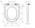 Capac vas WC metal fix.(SPM-5), 345х430мм