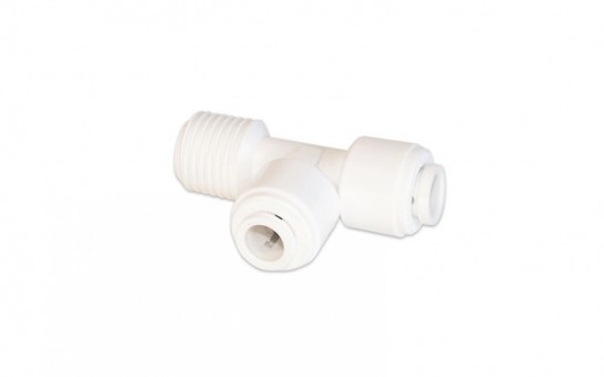 Teu 1/4 M x 1/4 tub x 1/4 tub