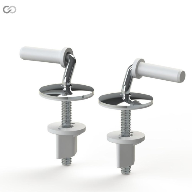 Set fixare capac WC metal SU-1M.10.ZP
