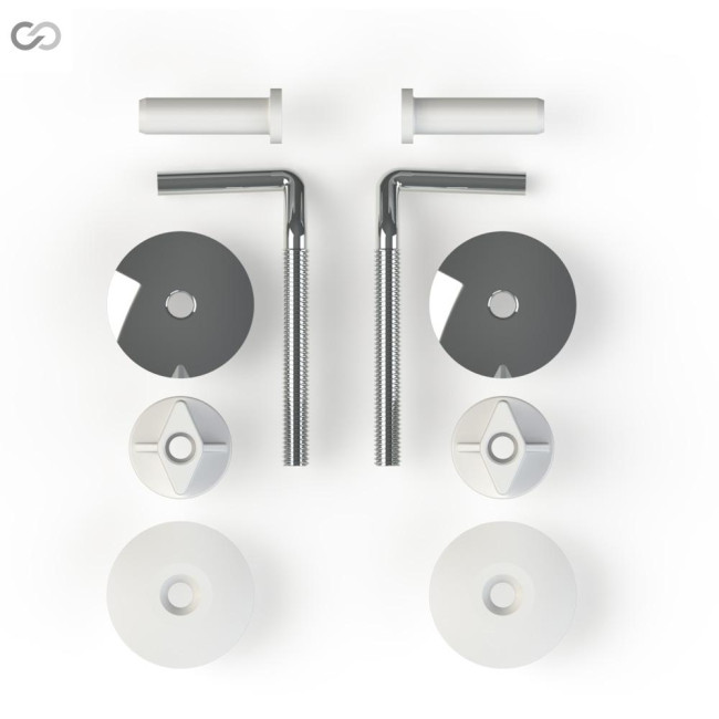 Set fixare capac WC metal SU-1M.10.ZP