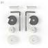 Set fixare capac WC metal SU-1M.10.ZP