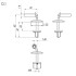 Set fixare capac WC metal SU-1M.10.ZP