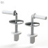 Set fixare capac WC metal SU-5M.10.ZP