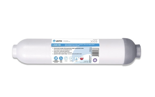 Cartuș L-GAC NS1/4F bacteriostaic carbune inline argint USTM