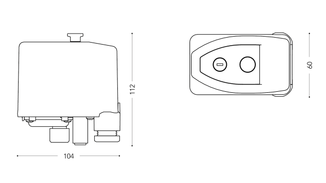 Presostat PT12 1/4F Italtehnica
